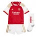 Arsenal Thomas Partey #5 Replika Babykläder Hemma matchkläder barn 2023-24 Korta ärmar (+ Korta byxor)